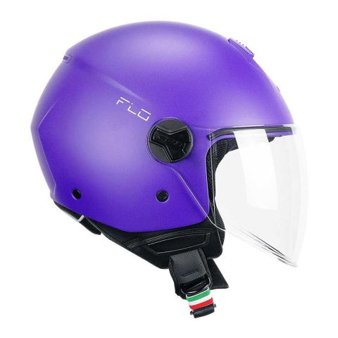 Casco Cgm 167a Flo Mono Visiera Lunga Viola Opaco