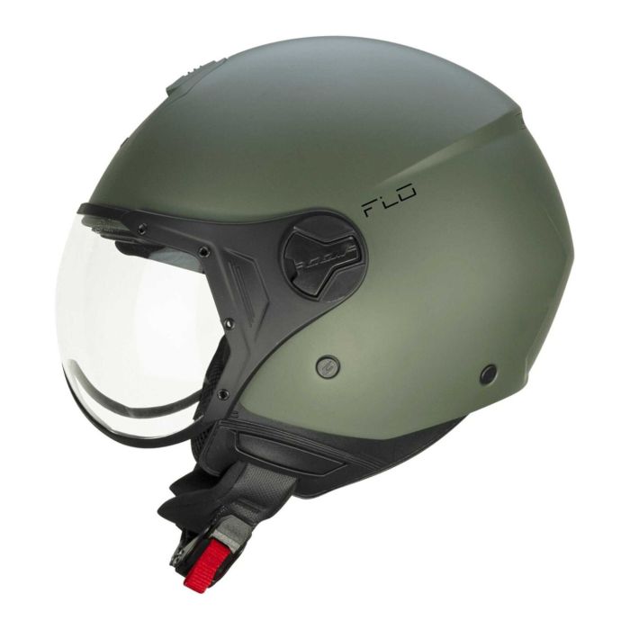 Casco Cgm 167a Flo Mono Visiera Sagomata Verde Opaco