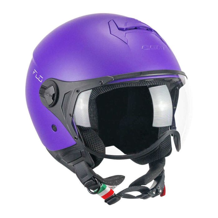 Casco Cgm 167a Flo Mono Visiera Sagomata Viola Opaco