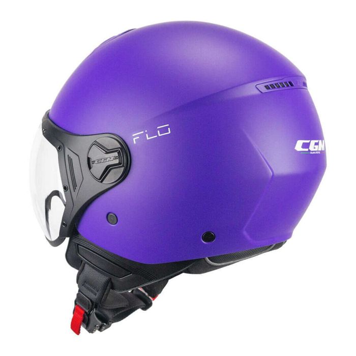 Casco Cgm 167a Flo Mono Visiera Sagomata Viola Opaco