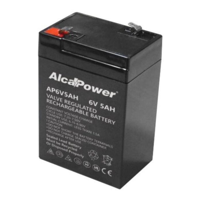 Batteria Al Piombo Ricaricabile AGM Per Servizi 6v 5 Ah