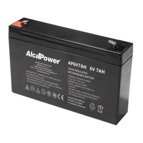 Batteria Al Piombo Ricaricabile AGM Per Servizi 6v 7 Ah