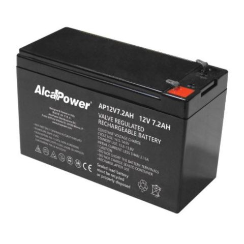 Batteria Al Piombo Ricaricabile AGM Per Servizi 12v 7.2ah