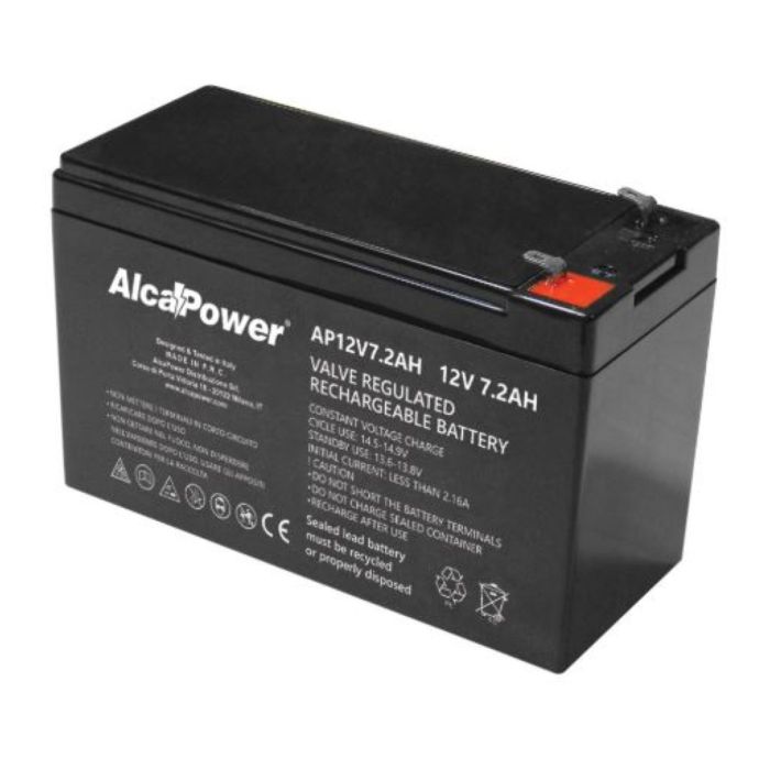 Batteria Al Piombo Ricaricabile AGM Per Servizi 12v 7.2ah
