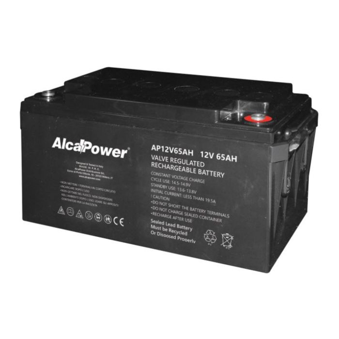 Batteria Al Piombo Ricaricabile AGM Per Servizi 12v 65ah