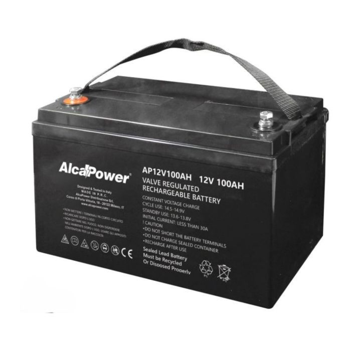 Batteria Al Piombo Ricaricabile AGM Per Servizi 12v 100ah