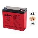 Batteria Al Piombo Ricaricabile AGM EV Per Servizi12v 22ah