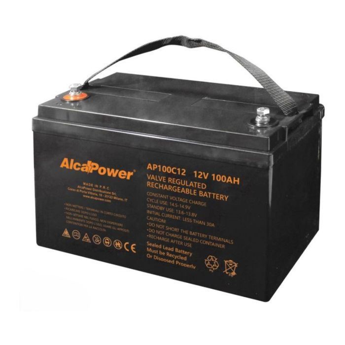 Batteria Al Piombo Ricaricabile AGM CICLICA Per Servizi 12v 10