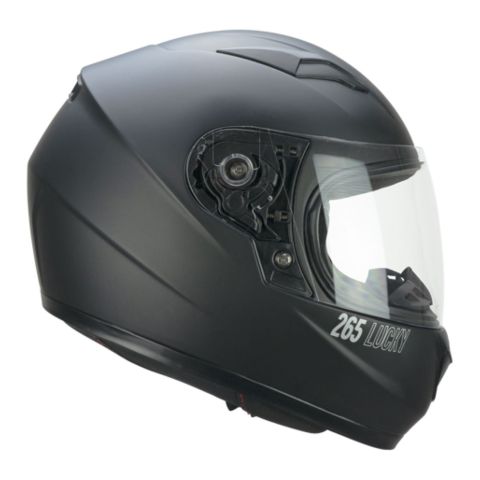 Casco Bambino Cgm 265a Lucky Mono Nero Opaco