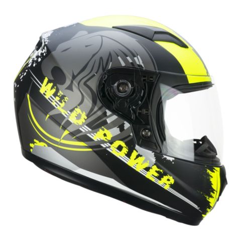Casco Bambino Cgm 265g Lucky Wild Nero Giallo Fluo Opa
