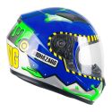 Casco Bambino Cgm 265r Lucky Bio Blu Giallo Verde Flu