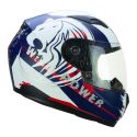 Casco Bambino Cgm 265g Lucky Wild Blu Bianco Opaco