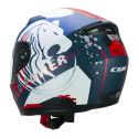 Casco Bambino Cgm 265g Lucky Wild Blu Bianco Opaco
