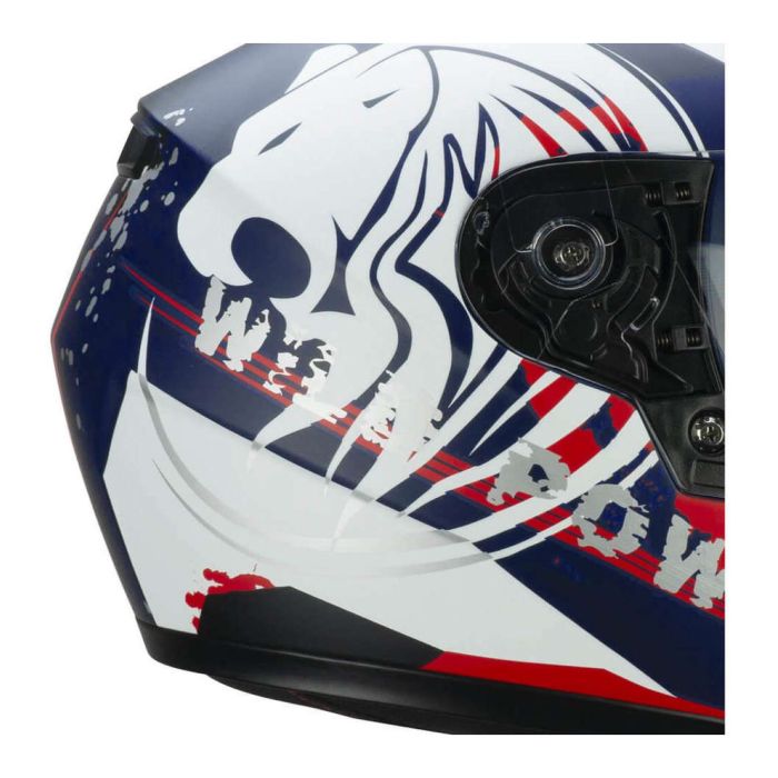 Casco Bambino Cgm 265g Lucky Wild Blu Bianco Opaco