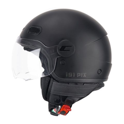 Casco Cgm 191a Pix Mono Visiera Sagomata Nero Opaco