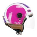 Casco Cgm 191g Pix Sprint Visiera Lunga Viola Fucsia Fluo