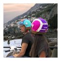 Casco Cgm 191g Pix Sprint Visiera Lunga Viola Fucsia Fluo