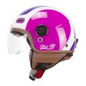 Casco Cgm 191g Pix Sprint Visiera Sagomata Viola Fucsia Fluo