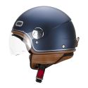 Casco Cgm 191v Pix Vintage Visiera Sagomata Blu Argento Satinato