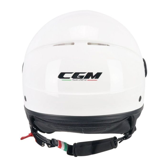 Casco Cgm 191a Pix Mono Visiera Lunga Bianco