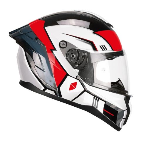 Casco Integrale Cgm 330s Riot Space Bianco Nero Rosso