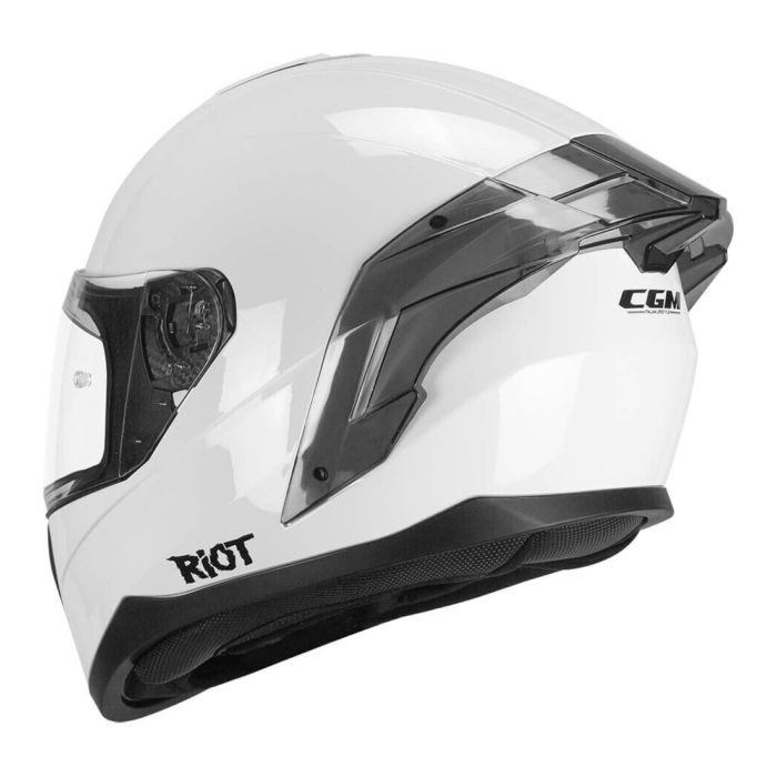 Casco Integrale Cgm 330a Riot Mono Bianco