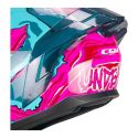 Casco Integrale Cgm 330u Riot Undead Azzurro Rosa