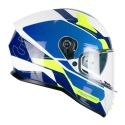 Casco Integrale Cgm 333g Onyx Sport Blu Giallo Fluo