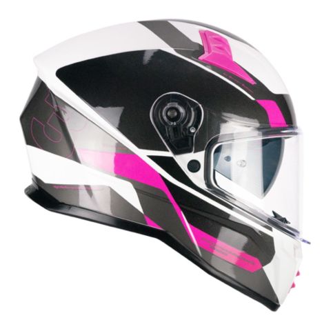 Casco Integrale Cgm 333g Onyx Sport Grigio Rosa Fluo