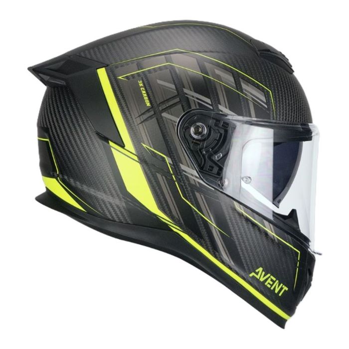 Casco Integrale Cgm 361g Avent Pro Sport Carbon Giallo Fluo O