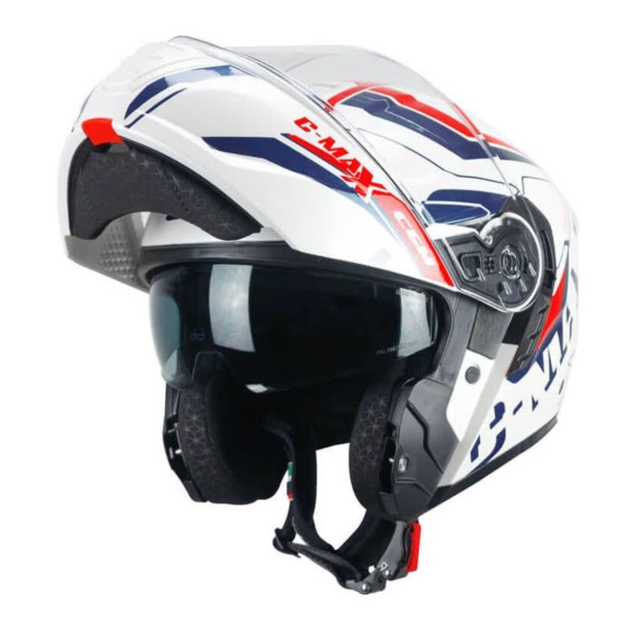 Casco Modulare Cgm 569g C-max City Blu Bianco Rosso