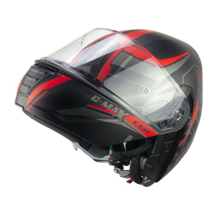 Casco Modulare Cgm 569g C-max City Nero Rosso Opaco
