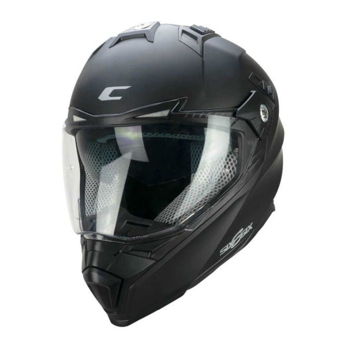 Casco Integrale Cgm 666a Twin Mono Nero Opaco