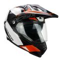 Casco Integrale Cgm 666g Twin Ranger Bianco Arancione