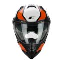Casco Integrale Cgm 666g Twin Ranger Bianco Arancione