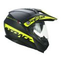 Casco Integrale Cgm 666s Twin Hitrack Nero Giallo Fluo Opa