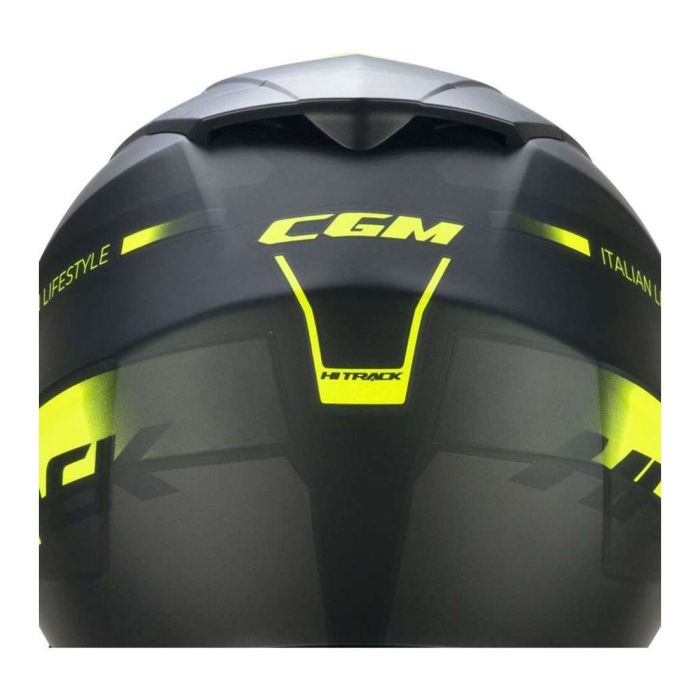 Casco Integrale Cgm 666s Twin Hitrack Nero Giallo Fluo Opa