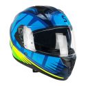 Casco Integrale Ska-p 3mhg Speeder Sport Blu Giallo Fluo