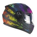 Casco Integrale Ska-p 3mhs Speeder Rainbow Nero Verde Rosso Opa