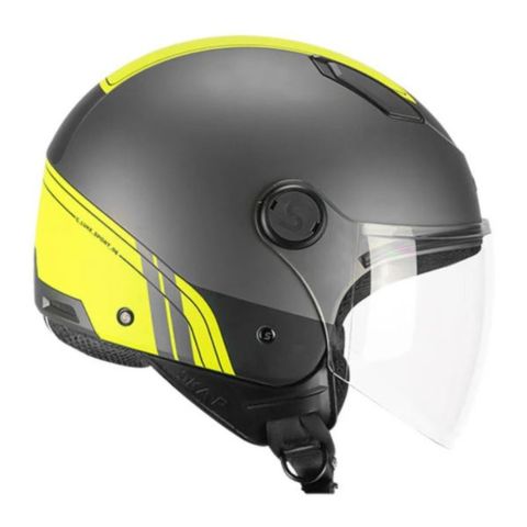 Casco Ska-p 1lhg Luke Sport Antracite Giallo Flu