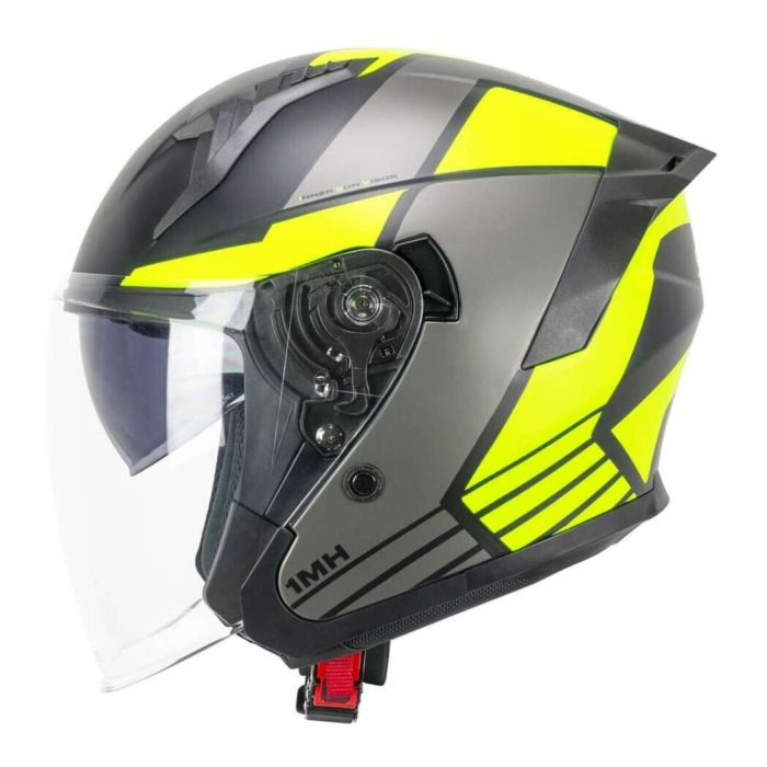 Casco Ska-p 1mhg Jedi Sport Nero Giallo Fluo Opa