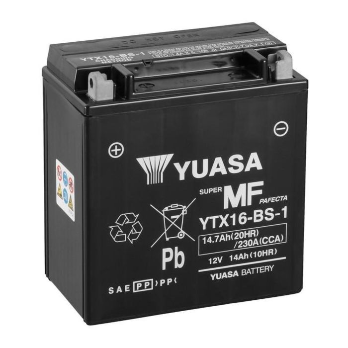 Batteria Yuasa Ytx16-bs-1 - Pronta All'uso