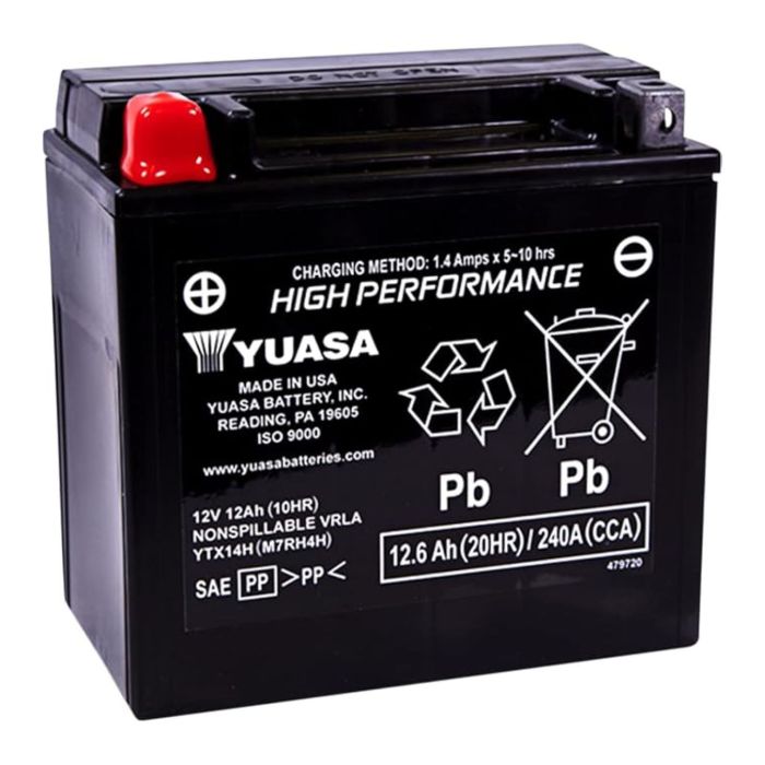 Batteria Yuasa Ytx14h 12v. / 12ah. (ex Ytx14h-bs) - Pronta All'uso