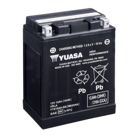 Batteria Yuasa Ytx14ah-bs 12v. 12ah. - Pronta All'uso
