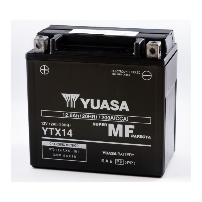 Batteria Yuasa Ytx14 Precaricata Sigillata - Pronta All'uso