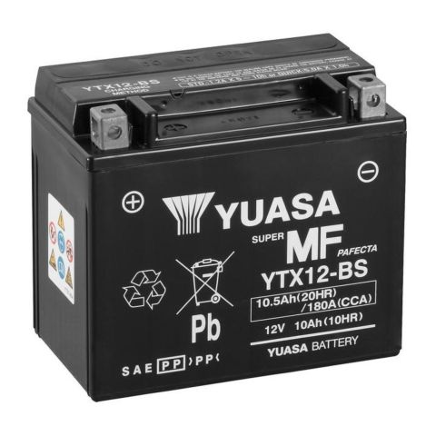 Batteria Yuasa Ytx12-bs - Pronta All'uso