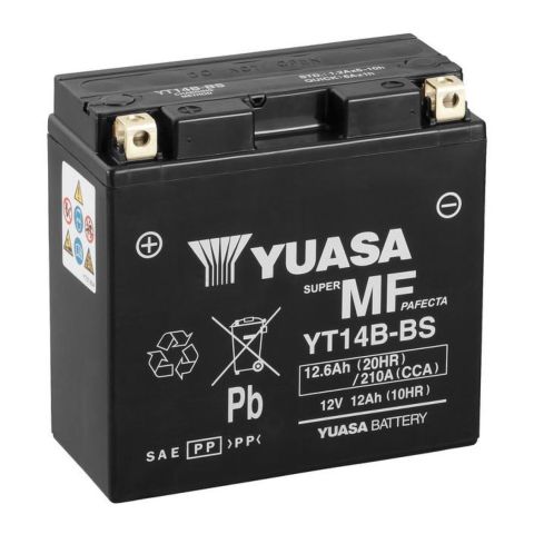 Batteria Yuasa Yt14b-bs O Yt14b-4 - Pronta All'uso