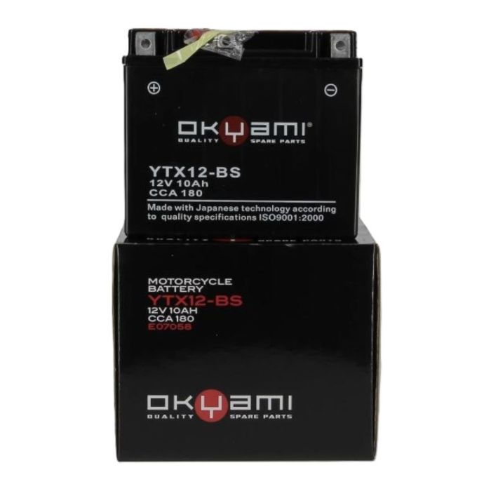 Batteria Okyami Ytx12-bs - Pronta All'uso
