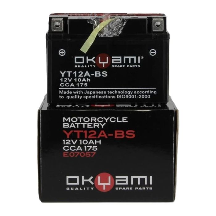 Batteria Okyami Yt12a-bs - Pronta All'uso