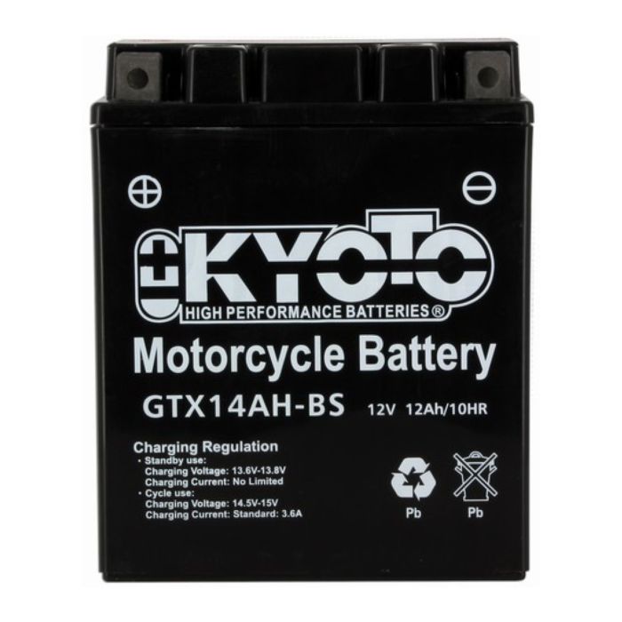 Batteria Moto Kyoto Ytx14ah-bs - Pronta All'uso